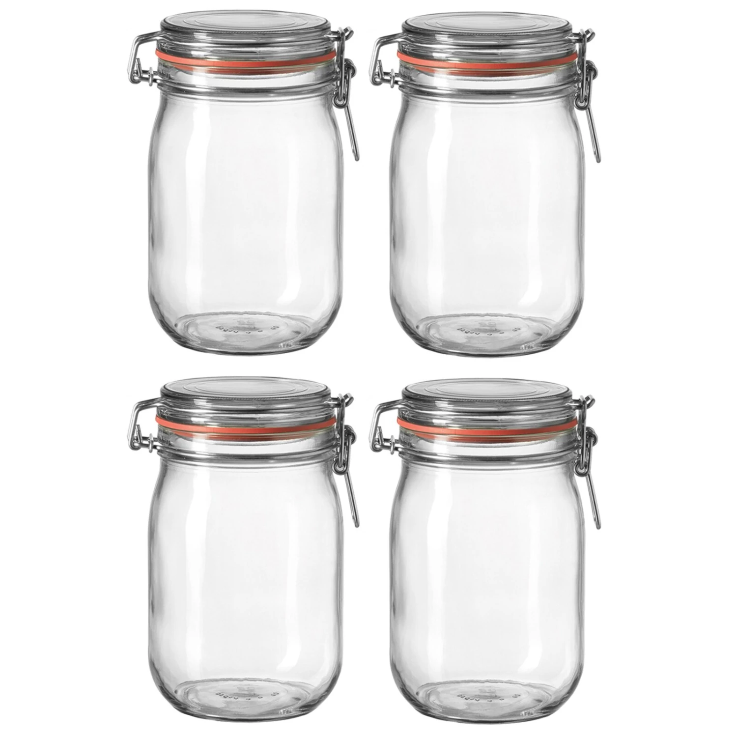 4-teiliges Set Einmachglas - 1 Liter 3 4-teiliges Set Einmachglas - 1 Liter