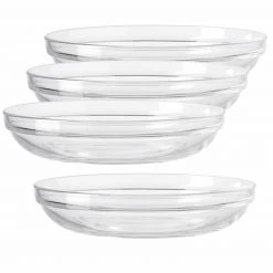 4-teiliges Glasschalen-Set - 16 cm - rund