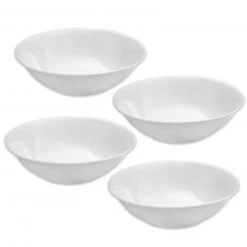 4-teiliges Müslischalen-Set - weiß - Ø 23 cm