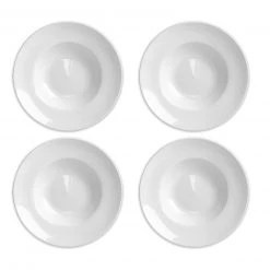 4-teiliges Pastateller-Set - weiß - Ø 27 cm