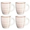 4-teiliges Kaffeebecher-Set - beige - 380 ml